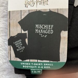 HARRY POTTER baby bodysuit & t-shirt gift set